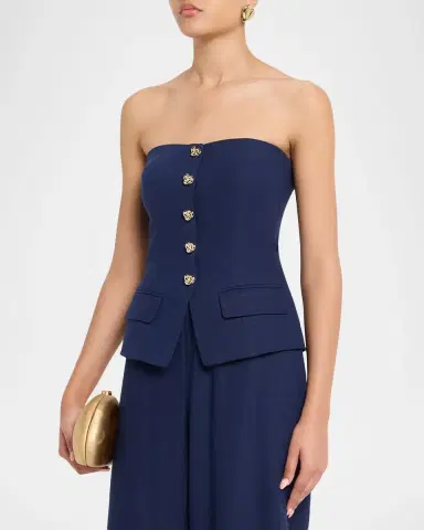 Generation Love Quinn Linen Bustier | Thumbnail 4 Generation Love Quinn Linen Bustier | Thumbnail 4