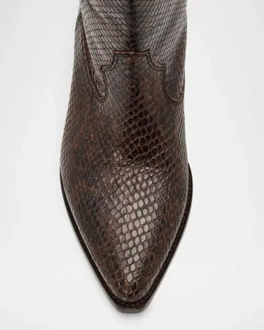 Isabel Marant Duerto Western Boots in Embossed Leather | Thumbnail 3 Isabel Marant Duerto Western Boots in Embossed Leather | Thumbnail 3