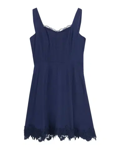 Generation Love Ive Lace-Trim Linen Mini Dress | Thumbnail 1 Generation Love Ive Lace-Trim Linen Mini Dress | Thumbnail 1