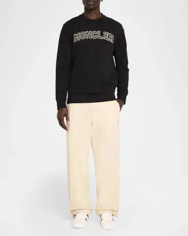 Moncler Men's Logo Cotton Sweatshirt | Thumbnail 2 Moncler Men's Logo Cotton Sweatshirt | Thumbnail 2