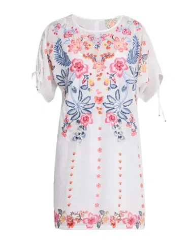 Johnny Was Embroidered Split-Sleeve Mini Dress | Thumbnail 1 Johnny Was Embroidered Split-Sleeve Mini Dress | Thumbnail 1