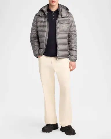 Moncler en's Striped-Trim Cotton Pique Polo Shirt | Thumbnail 2 Moncler en's Striped-Trim Cotton Pique Polo Shirt | Thumbnail 2