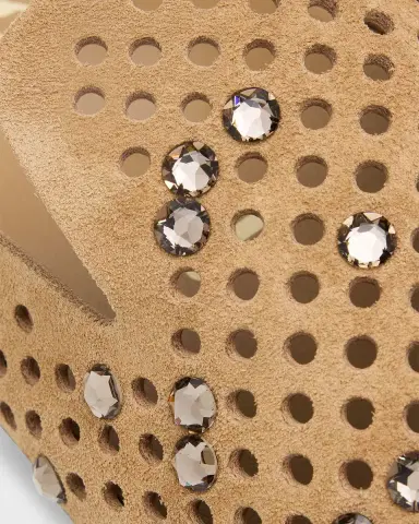 PEDRO GARCIA Braidy Embellished Suede Utility Clogs | Thumbnail 3 PEDRO GARCIA Braidy Embellished Suede Utility Clogs | Thumbnail 3
