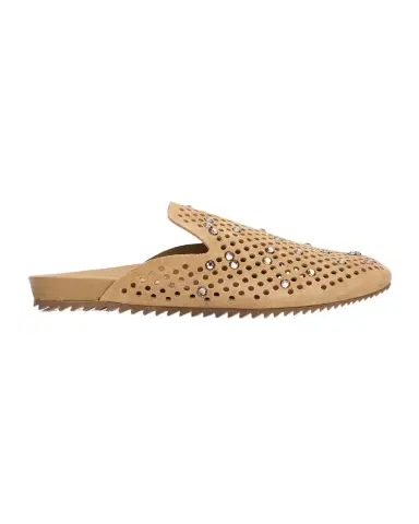 PEDRO GARCIA Braidy Embellished Suede Utility Clogs | Thumbnail 1 PEDRO GARCIA Braidy Embellished Suede Utility Clogs | Thumbnail 1