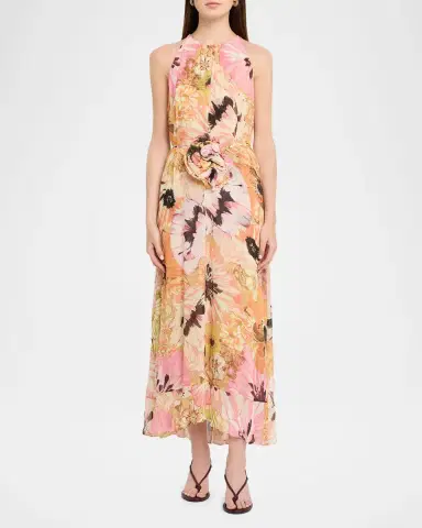 Dorothee Schumacher Floral Dream Sleeveless Georgette Midi Dress | Thumbnail 2 Dorothee Schumacher Floral Dream Sleeveless Georgette Midi Dress | Thumbnail 2
