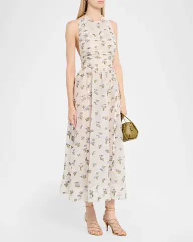 Ulla Johnson Fleurine Silk Organza Midi Dress | Thumbnail 4 Ulla Johnson Fleurine Silk Organza Midi Dress | Thumbnail 4