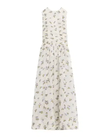 Ulla Johnson Fleurine Silk Organza Midi Dress | Thumbnail 1 Ulla Johnson Fleurine Silk Organza Midi Dress | Thumbnail 1