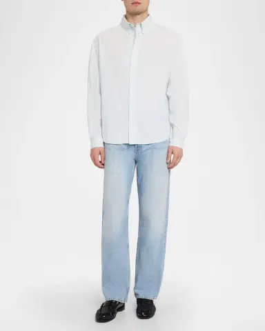 FRAME Men's Cotton Denim Shirt | Thumbnail 2 FRAME Men's Cotton Denim Shirt | Thumbnail 2