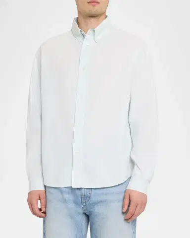 FRAME Men's Cotton Denim Shirt | Thumbnail 4 FRAME Men's Cotton Denim Shirt | Thumbnail 4