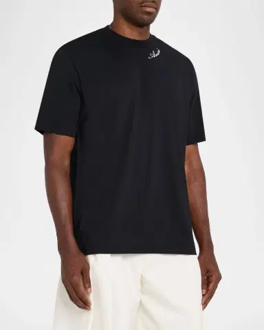 Amiri Men's Cotton and Modal Logo-Crewneck T-Shirt | Thumbnail 3 Amiri Men's Cotton and Modal Logo-Crewneck T-Shirt | Thumbnail 3