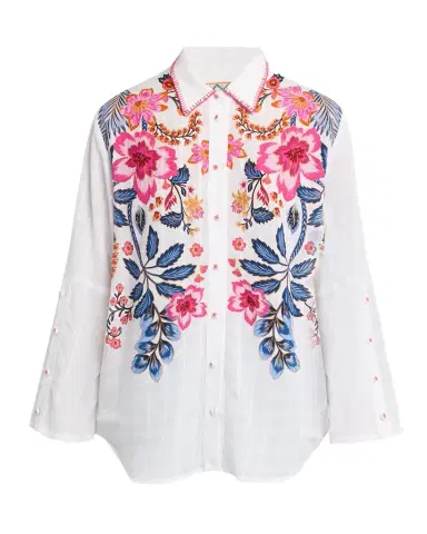 Johnny Was Floral Button-Down Shirt | Thumbnail 1 Johnny Was Floral Button-Down Shirt | Thumbnail 1