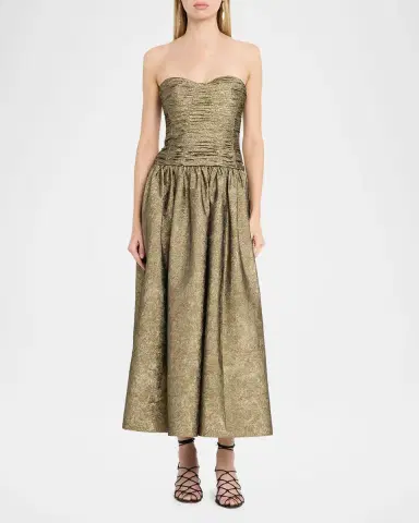 Ulla Johnson Lumina Strapless Taffeta Dress | Thumbnail 2 Ulla Johnson Lumina Strapless Taffeta Dress | Thumbnail 2