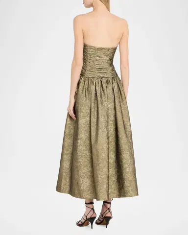 Ulla Johnson Lumina Strapless Taffeta Dress | Thumbnail 3 Ulla Johnson Lumina Strapless Taffeta Dress | Thumbnail 3