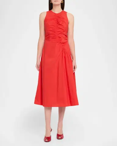 Theory Asymmetric Ruched Tank Dress | Thumbnail 2 Theory Asymmetric Ruched Tank Dress | Thumbnail 2