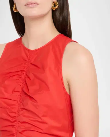 Theory Asymmetric Ruched Tank Dress | Thumbnail 5 Theory Asymmetric Ruched Tank Dress | Thumbnail 5