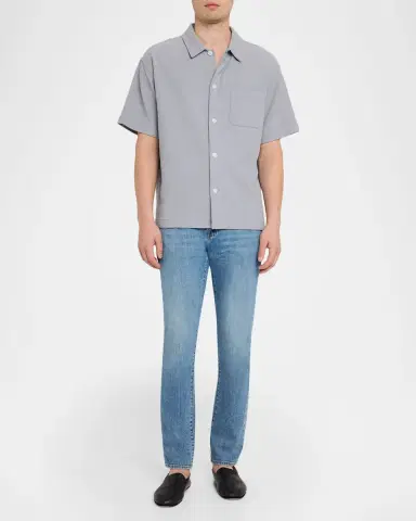 Frame Men's Drop Shoulder Cotton-Blend Shirt | Thumbnail 2 Frame Men's Drop Shoulder Cotton-Blend Shirt | Thumbnail 2