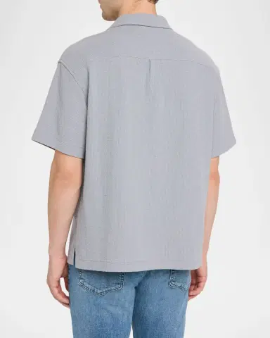 Frame Men's Drop Shoulder Cotton-Blend Shirt | Thumbnail 3 Frame Men's Drop Shoulder Cotton-Blend Shirt | Thumbnail 3