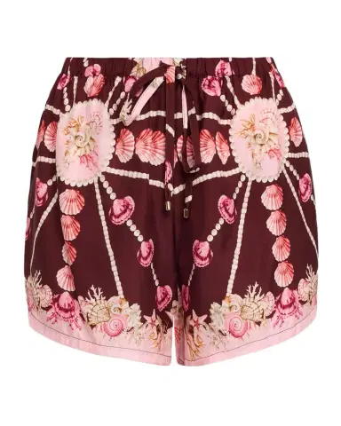 Cara Cara Girona Seashell Silk Drawstring Shorts | Thumbnail 1 Cara Cara Girona Seashell Silk Drawstring Shorts | Thumbnail 1
