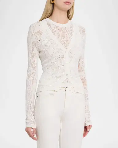 Toccin Annabelle Floral Lace Cardigan | Thumbnail 4 Toccin Annabelle Floral Lace Cardigan | Thumbnail 4