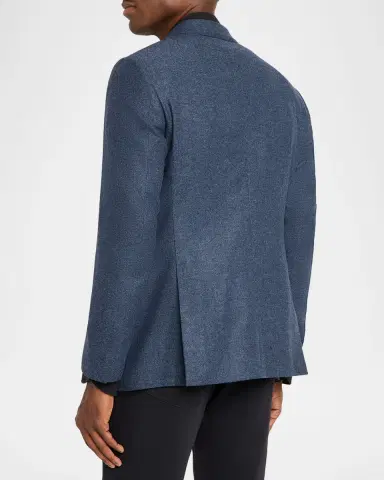 Giorgio Armani Men's Soft Line Chevron Single-Breasted Sport Coat | Thumbnail 2 Giorgio Armani Men's Soft Line Chevron Single-Breasted Sport Coat | Thumbnail 2