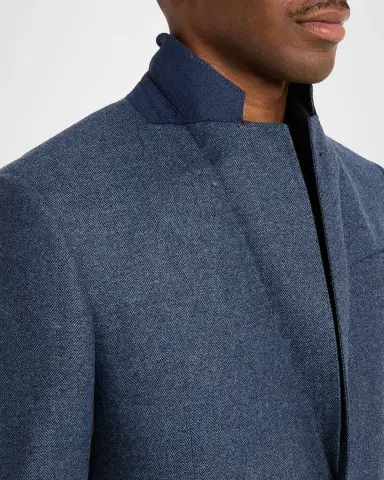 Giorgio Armani Men's Soft Line Chevron Single-Breasted Sport Coat | Thumbnail 6 Giorgio Armani Men's Soft Line Chevron Single-Breasted Sport Coat | Thumbnail 6