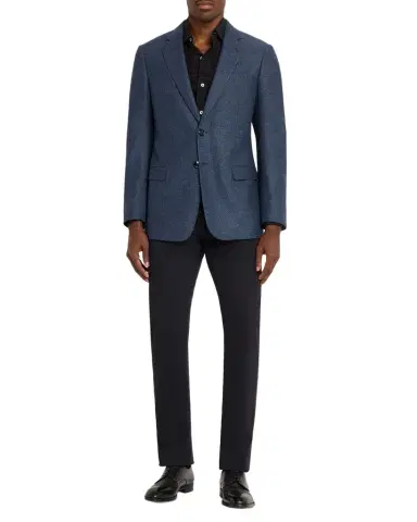 Giorgio Armani Men's Soft Line Chevron Single-Breasted Sport Coat | Thumbnail 1 Giorgio Armani Men's Soft Line Chevron Single-Breasted Sport Coat | Thumbnail 1