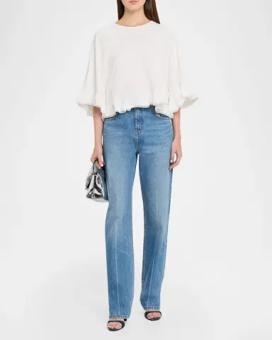 Dorothee Schumacher Soft Volume Lace-Trim Ruffled Shirt | Thumbnail 2 Dorothee Schumacher Soft Volume Lace-Trim Ruffled Shirt | Thumbnail 2