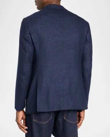 Giorgio Armani Men's Soft Textured Single-Breasted Sport Coat | Thumbnail 2 Giorgio Armani Men's Soft Textured Single-Breasted Sport Coat | Thumbnail 2