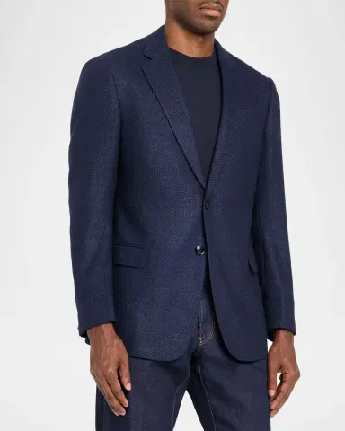 Giorgio Armani Men's Soft Textured Single-Breasted Sport Coat | Thumbnail 3 Giorgio Armani Men's Soft Textured Single-Breasted Sport Coat | Thumbnail 3