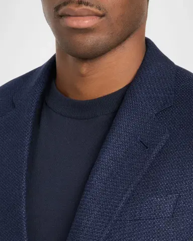 Giorgio Armani Men's Soft Textured Single-Breasted Sport Coat | Thumbnail 4 Giorgio Armani Men's Soft Textured Single-Breasted Sport Coat | Thumbnail 4