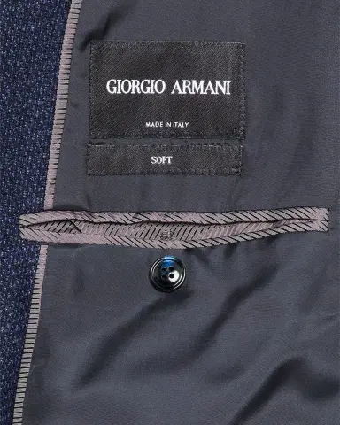Giorgio Armani Men's Soft Textured Single-Breasted Sport Coat | Thumbnail 5 Giorgio Armani Men's Soft Textured Single-Breasted Sport Coat | Thumbnail 5