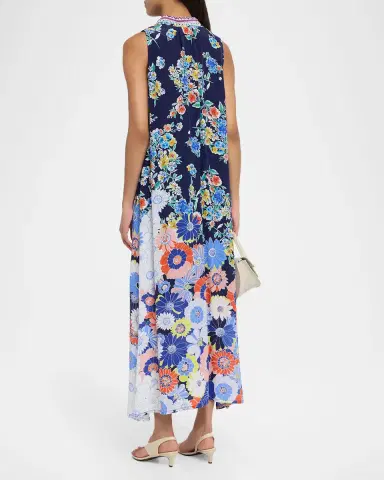 Johnny Was Banksia Floral-Print Silk Maxi Dress | Thumbnail 3 Johnny Was Banksia Floral-Print Silk Maxi Dress | Thumbnail 3