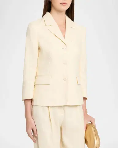 Dorothee Schumacher Casual Sophistication Linen-Cotton Single-Breasted Blazer | Thumbnail 4 Dorothee Schumacher Casual Sophistication Linen-Cotton Single-Breasted Blazer | Thumbnail 4