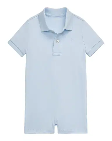Ralph Lauren Boy's Cotton Polo Shortall, Size 3M-24M | Thumbnail 1 Ralph Lauren Boy's Cotton Polo Shortall, Size 3M-24M | Thumbnail 1