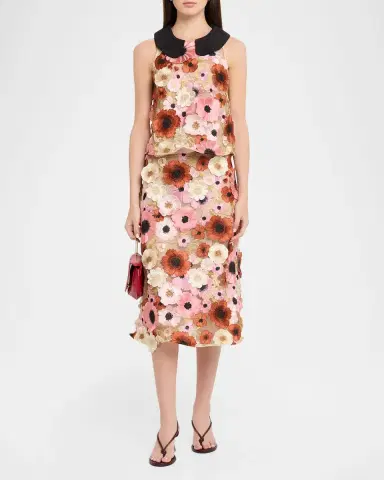Dorothee Schumacher Blooming Meadow 3D Embroidered Midi Skirt | Thumbnail 2 Dorothee Schumacher Blooming Meadow 3D Embroidered Midi Skirt | Thumbnail 2