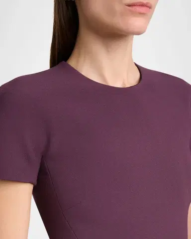 Victoria Beckham Fitted Wool Midi Dress | Thumbnail 4 Victoria Beckham Fitted Wool Midi Dress | Thumbnail 4