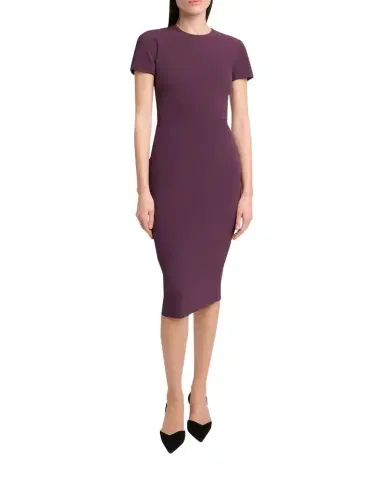 Victoria Beckham Fitted Wool Midi Dress | Thumbnail 1 Victoria Beckham Fitted Wool Midi Dress | Thumbnail 1