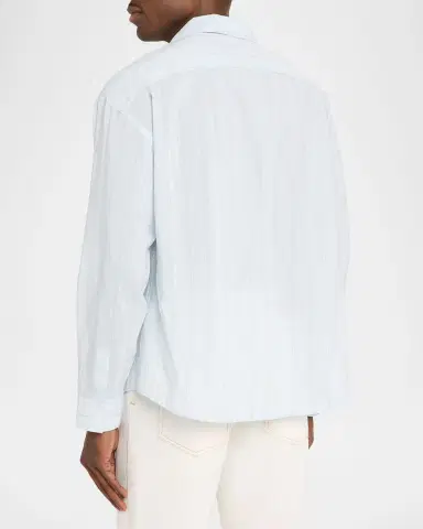 Frame Men's Pyjama Multi-Stripe Shirt | Thumbnail 3 Frame Men's Pyjama Multi-Stripe Shirt | Thumbnail 3