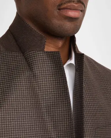 Giorgio Armani Men's Soft Line Houndstooth Single-Breasted Sport Coat | Thumbnail 5 Giorgio Armani Men's Soft Line Houndstooth Single-Breasted Sport Coat | Thumbnail 5