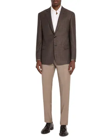 Giorgio Armani Men's Soft Line Houndstooth Single-Breasted Sport Coat | Thumbnail 1 Giorgio Armani Men's Soft Line Houndstooth Single-Breasted Sport Coat | Thumbnail 1
