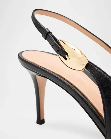 Gianvito Rossi 70mm Nappa Leather Slingback Pumps | Thumbnail 4 Gianvito Rossi 70mm Nappa Leather Slingback Pumps | Thumbnail 4