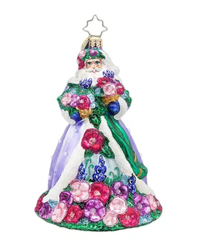 Christopher Radko Santa in Full Bloom Christmas Ornament | Thumbnail 3 Christopher Radko Santa in Full Bloom Christmas Ornament | Thumbnail 3