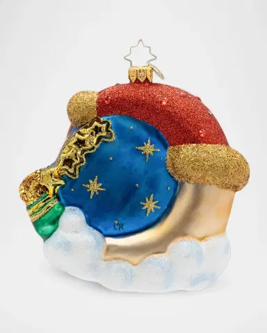 Christopher Radko Crescent Wishes Christmas Ornament | Thumbnail 2 Christopher Radko Crescent Wishes Christmas Ornament | Thumbnail 2