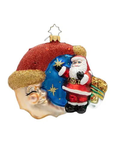 Christopher Radko Crescent Wishes Christmas Ornament | Thumbnail 3 Christopher Radko Crescent Wishes Christmas Ornament | Thumbnail 3