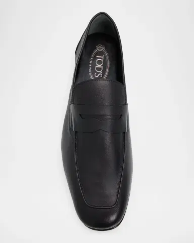 Tod's Men's Leather Penny Loafers | Thumbnail 3 Tod's Men's Leather Penny Loafers | Thumbnail 3