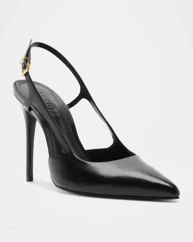 Schutz 110mm Boris Leather Slingback Pumps | Thumbnail 2 Schutz 110mm Boris Leather Slingback Pumps | Thumbnail 2
