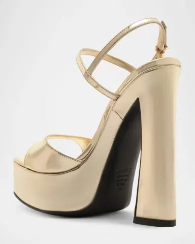 Schutz 145mm Arlene Metallic Leather Platform Sandals | Thumbnail 3 Schutz 145mm Arlene Metallic Leather Platform Sandals | Thumbnail 3