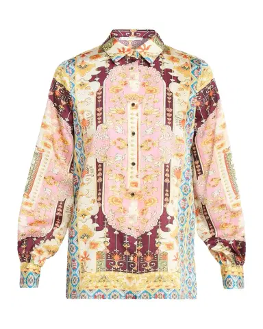 Elie Tahari The Lior Baroque Floral-Print Shirt | Thumbnail 1 Elie Tahari The Lior Baroque Floral-Print Shirt | Thumbnail 1