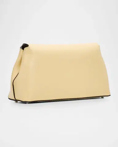 TOTEME T-Lock Leather Clutch Bag | Thumbnail 2 TOTEME T-Lock Leather Clutch Bag | Thumbnail 2