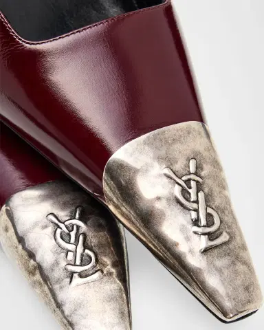Saint Laurent Cap-Toe Slingback Pumps | Thumbnail 4 Saint Laurent Cap-Toe Slingback Pumps | Thumbnail 4